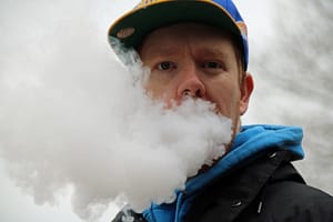 a vaping man